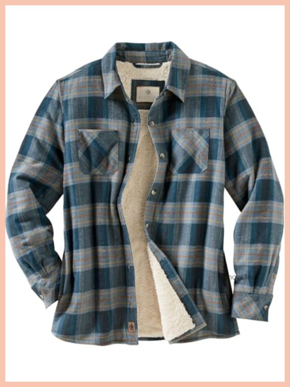 Sherpa Lined Flannel Shacket Plaid Shirt Jacket Quilted Sleeves